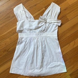 Prada linen sleeveless blouse